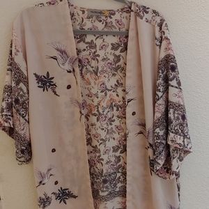 Figueroa & Flower pink crane open front top